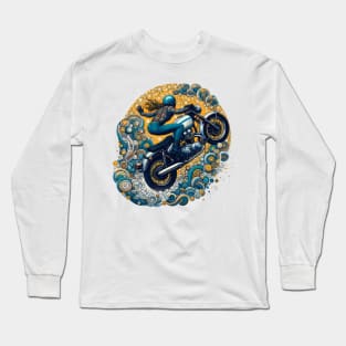 Motorcycle Girl Art Long Sleeve T-Shirt